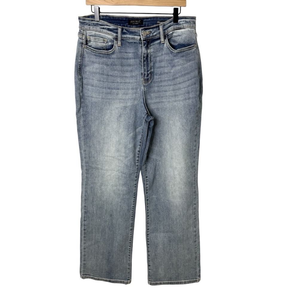 Judy Blue Straight Fit Jeans Size 15 / 32 Medium Wash JB82501LT - Picture 1 of 5